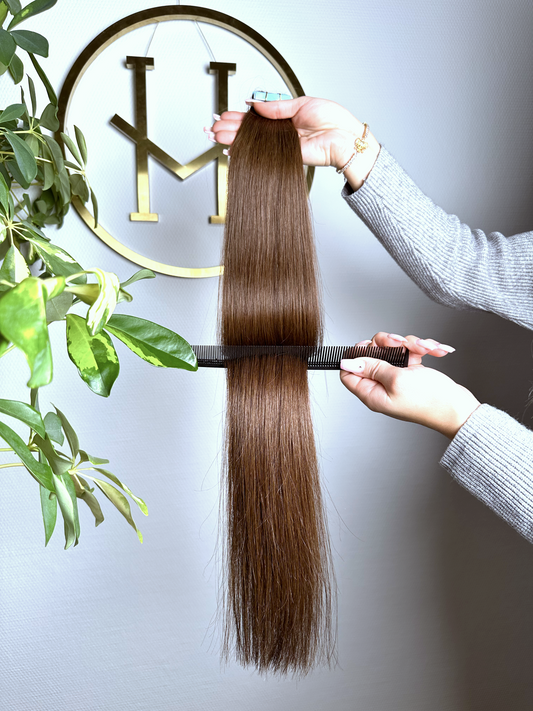 #4A MOKKABRAUNE TAPE EXTENSIONS 45CM ♡