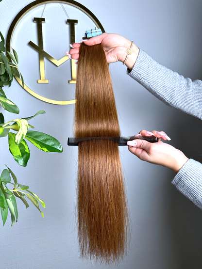 #6 HASELNUSSBRAUNE TAPE EXTENSIONS 45CM ♡