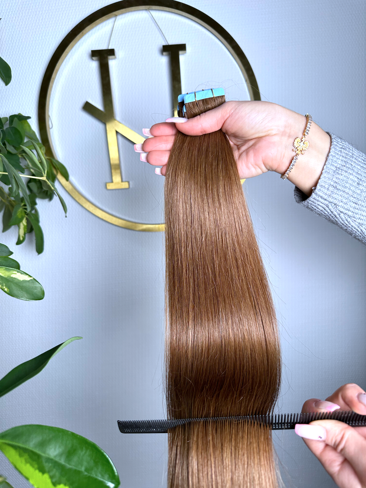 #6A REHBRAUNE TAPE EXTENSIONS 55CM ♡