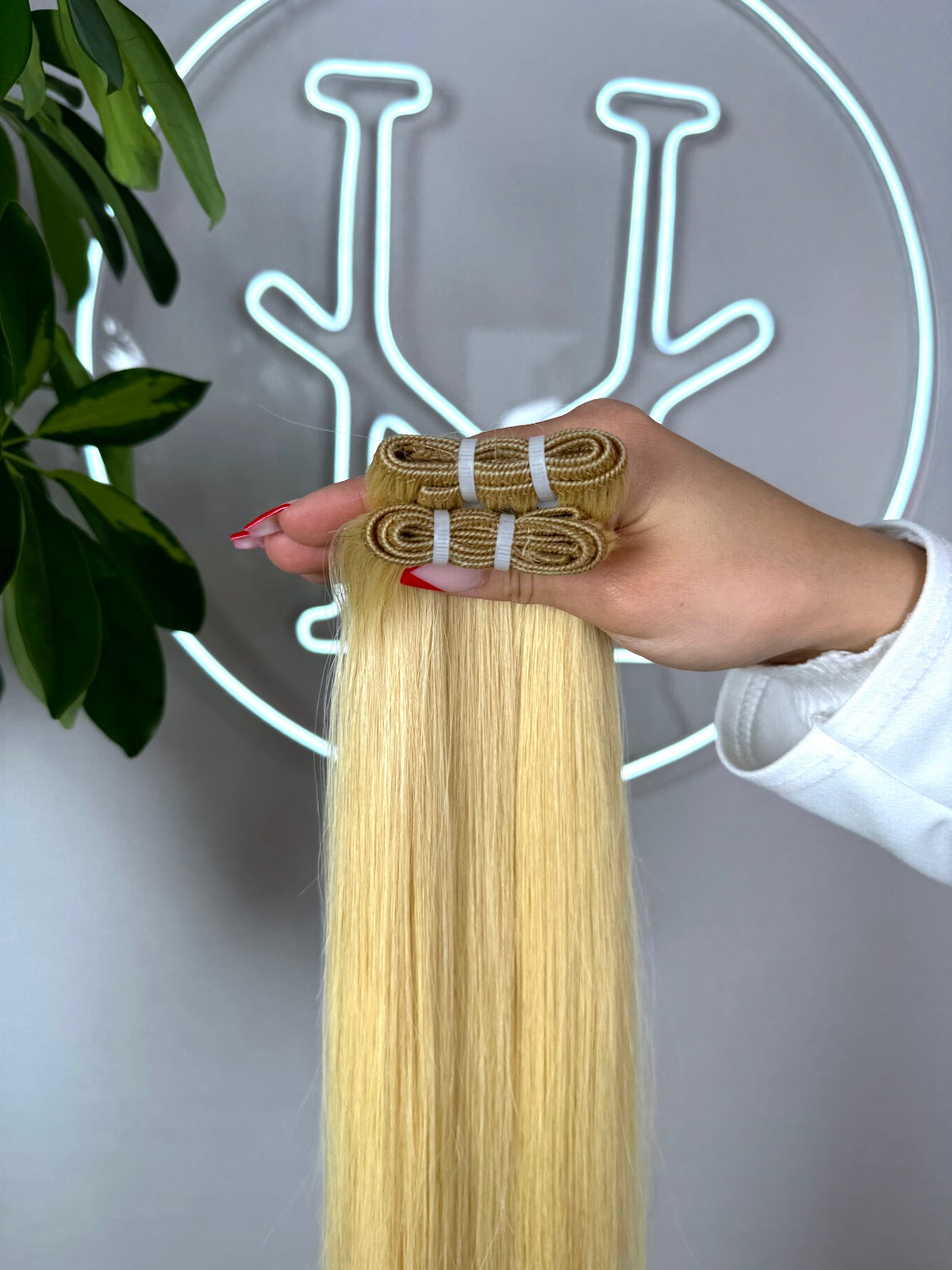 #27 TRESSEN GOLDBLONDE US WELLIGE TRESSEN CLASSIC ECHTHAAR  65CM ♡