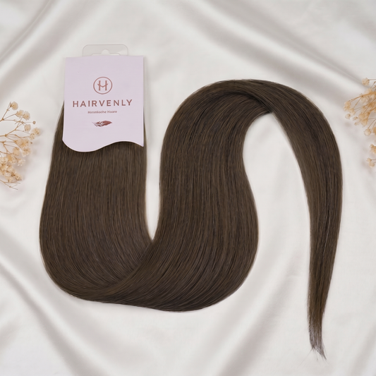#ESPRESSO BROWN STANDARD RUSSISCHE TAPE EXTENSIONS GLATT ♡