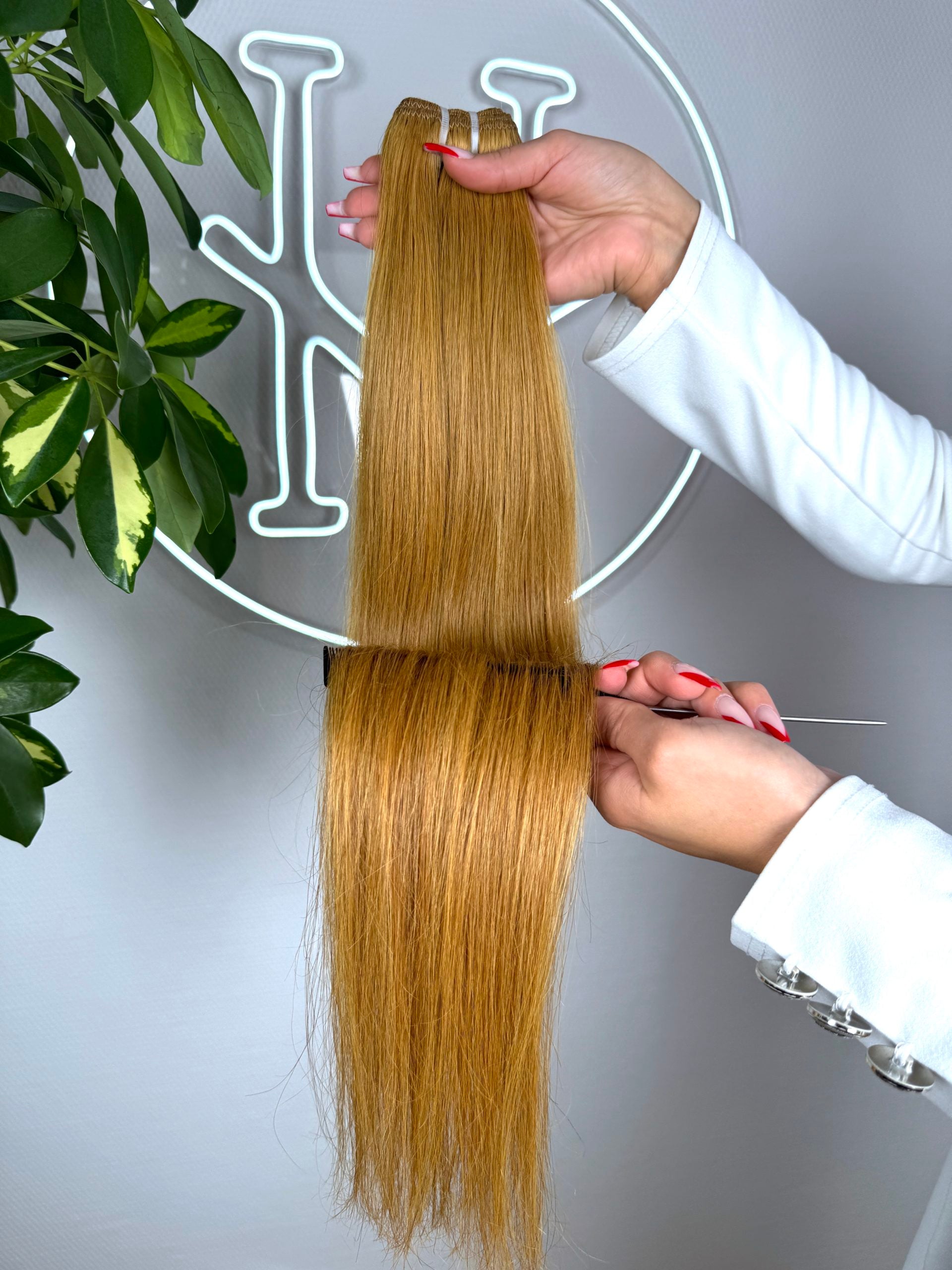 #8  KUPFERBLOND US WELLIGE TRESSEN CLASSIC ECHTHAAR  65CM ♡