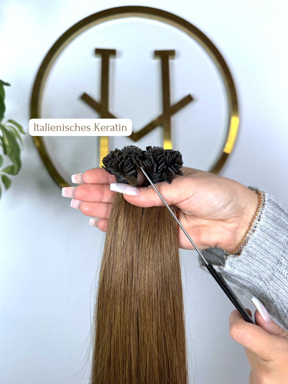 #6A KERATIN BONDINGS REHBRAUN 65CM