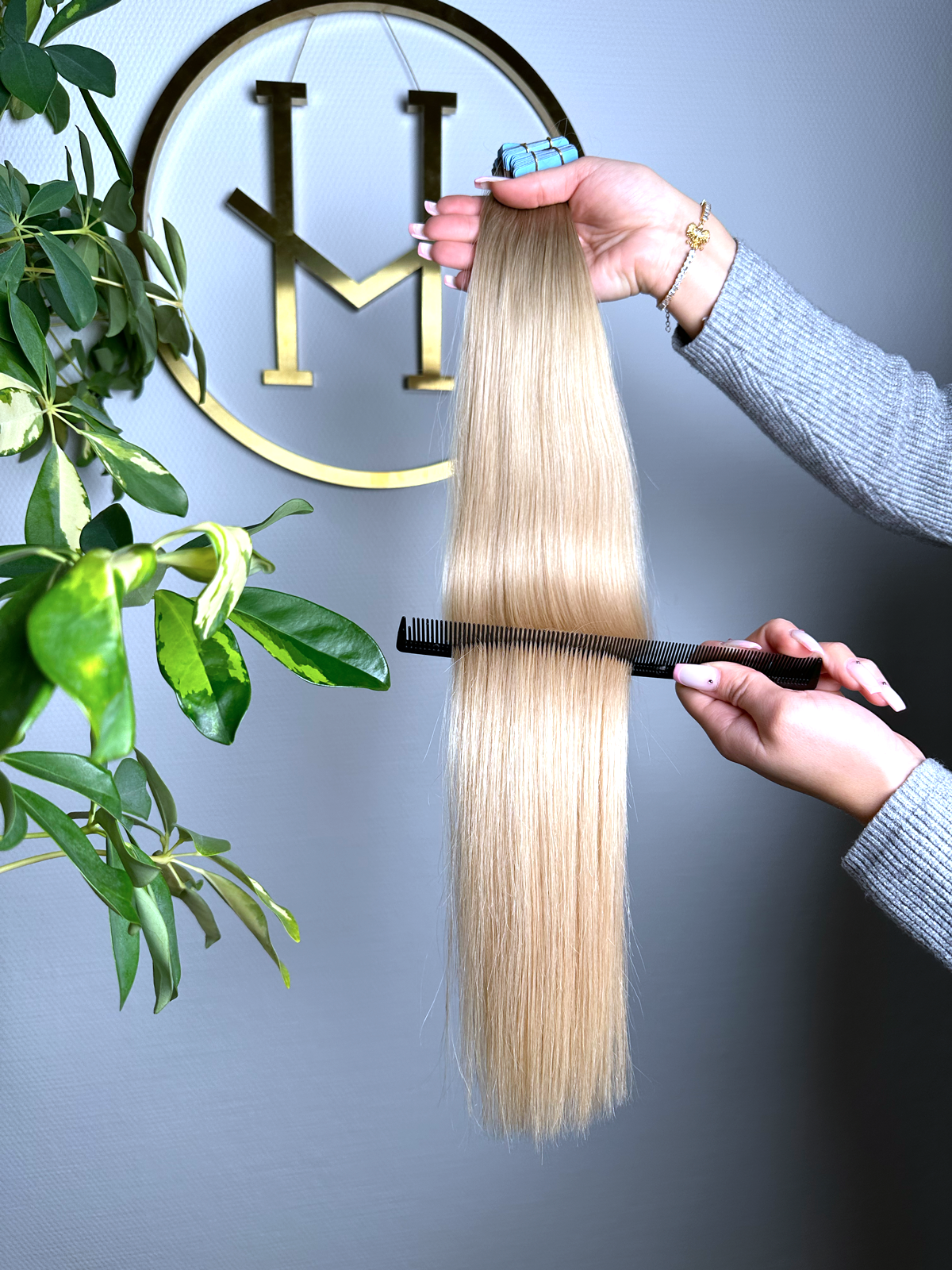 #BERGEN BLOND OMBRÉ SANDBLOND TAPE EXTENSIONS 55CM♡