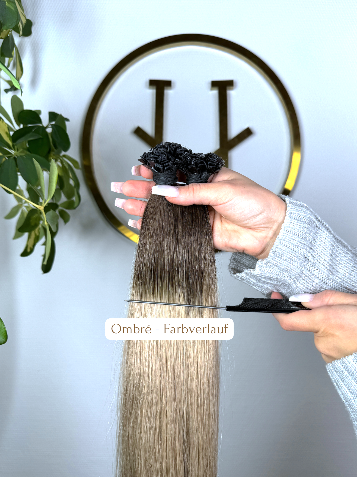 #2T18A US WELLIGE KERATIN BONDINGS OMRBÉ KÜHLES BLOND 65CM ♡