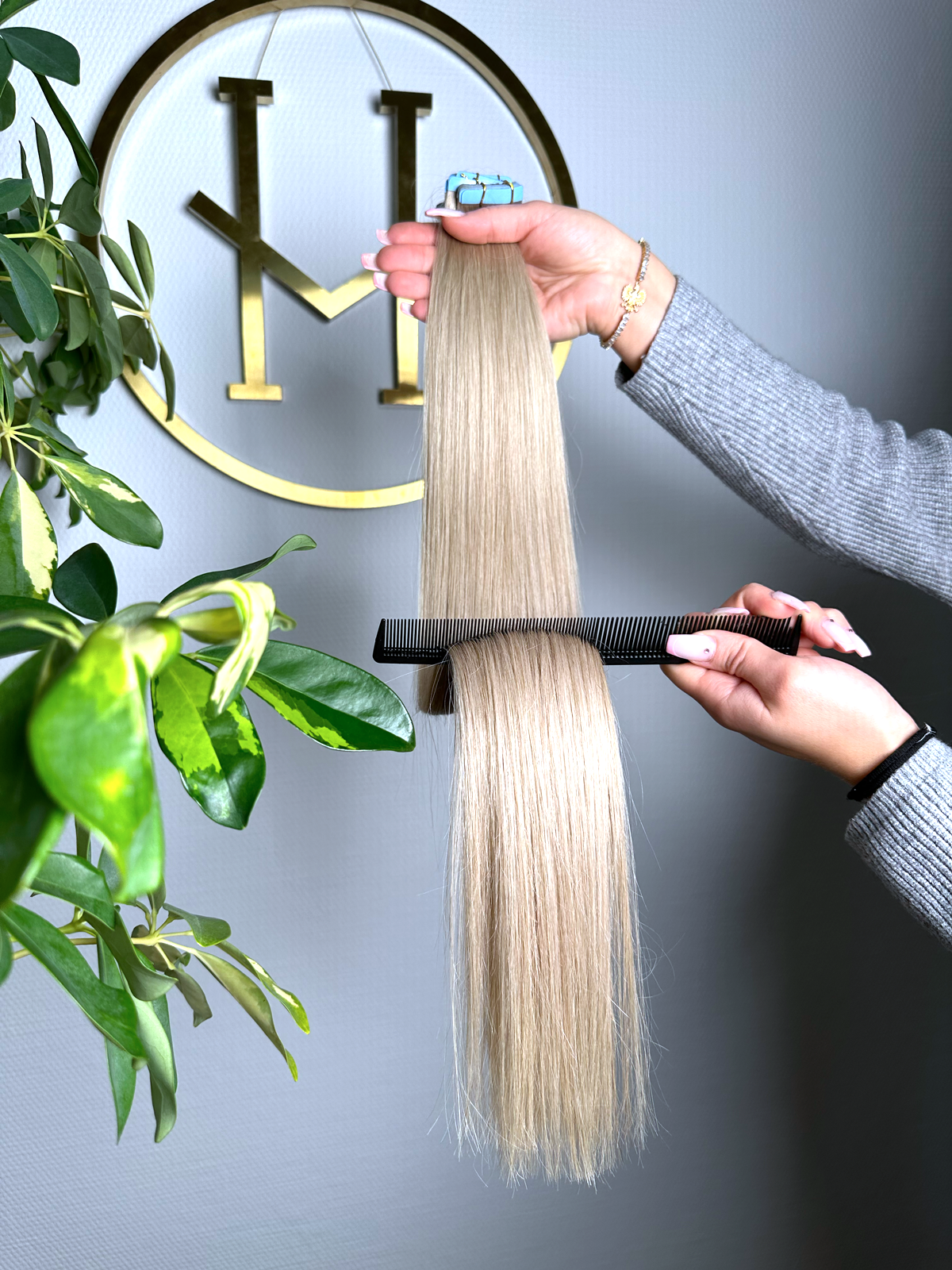 #NORVEGIAN KÜHLES BLOND  US WELLIGE TAPE EXTENSIONS 45CM♡