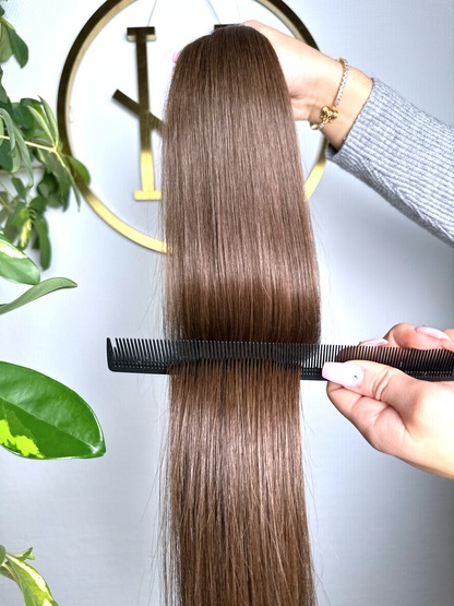 #3A KÜHLES MITTELBRAUN TAPE EXTENSIONS 55CM ♡