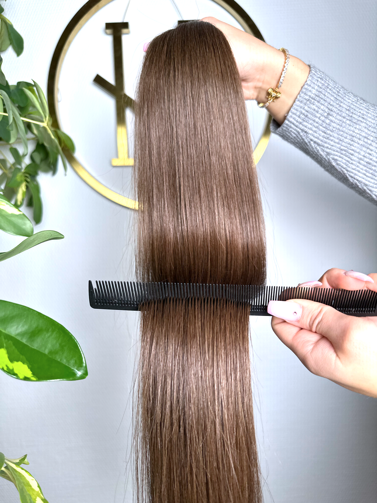 #3A KÜHLES MITTELBRAUN TAPE EXTENSIONS 65CM ♡