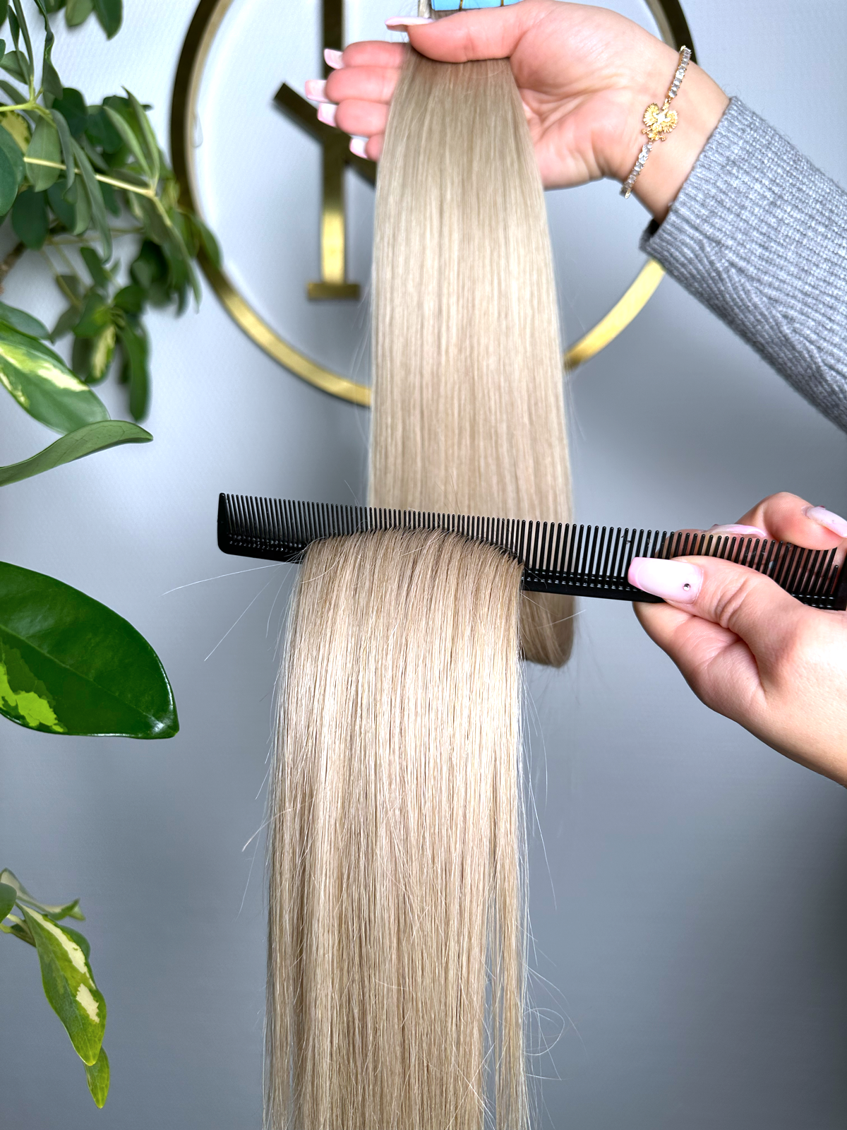 #NORVEGIAN KÜHLES BLOND  US WELLIGE TAPE EXTENSIONS 45CM♡