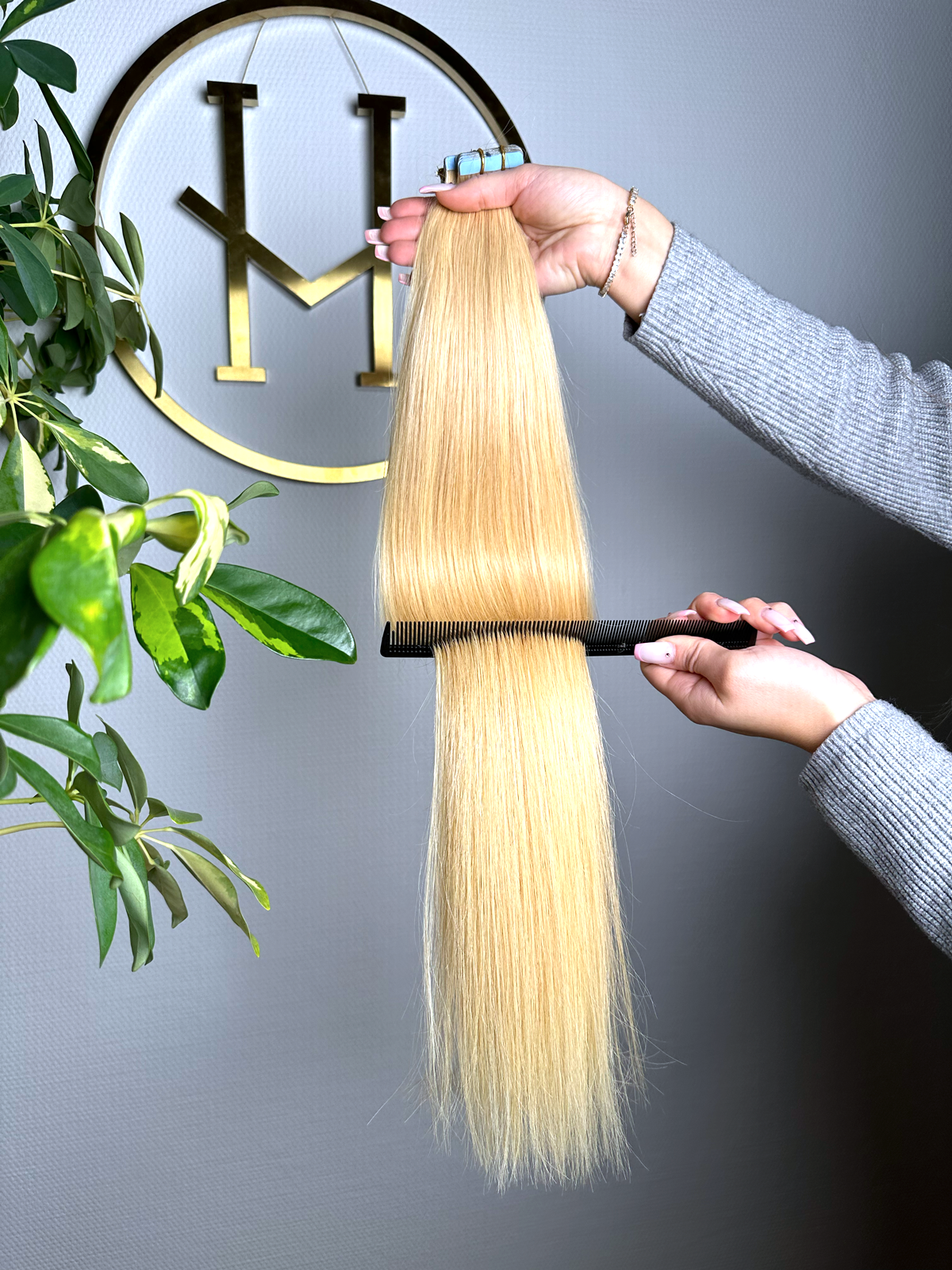 #27 GOLDBLONDE 45CM TAPE EXTENSIONS  ♡