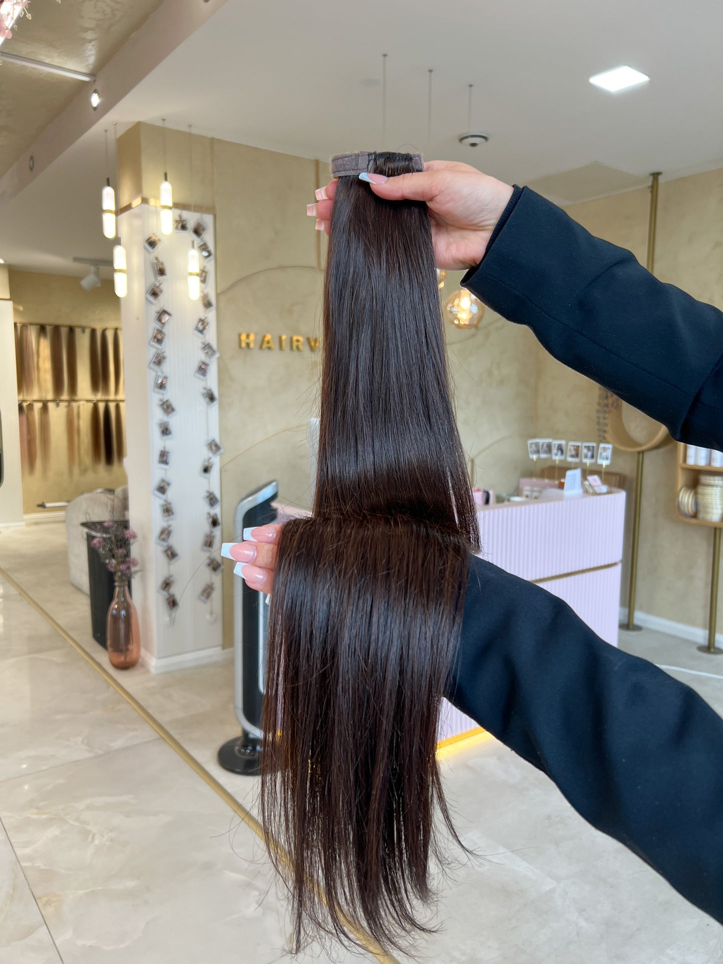 #2E DUNKELBRAUNER PONYTAIL 130G - 65CM