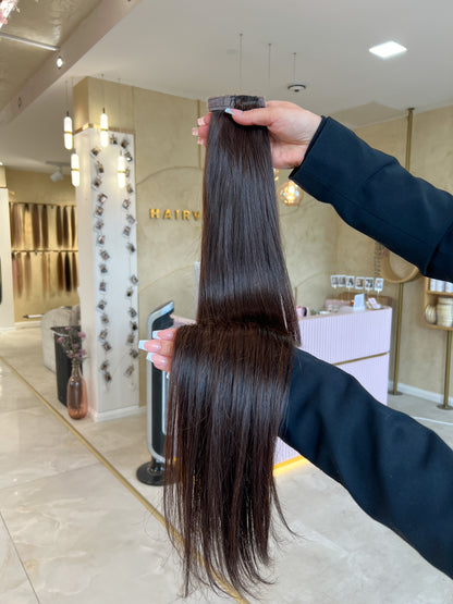 #2E DUNKELBRAUNER PONYTAIL 130G - 65CM