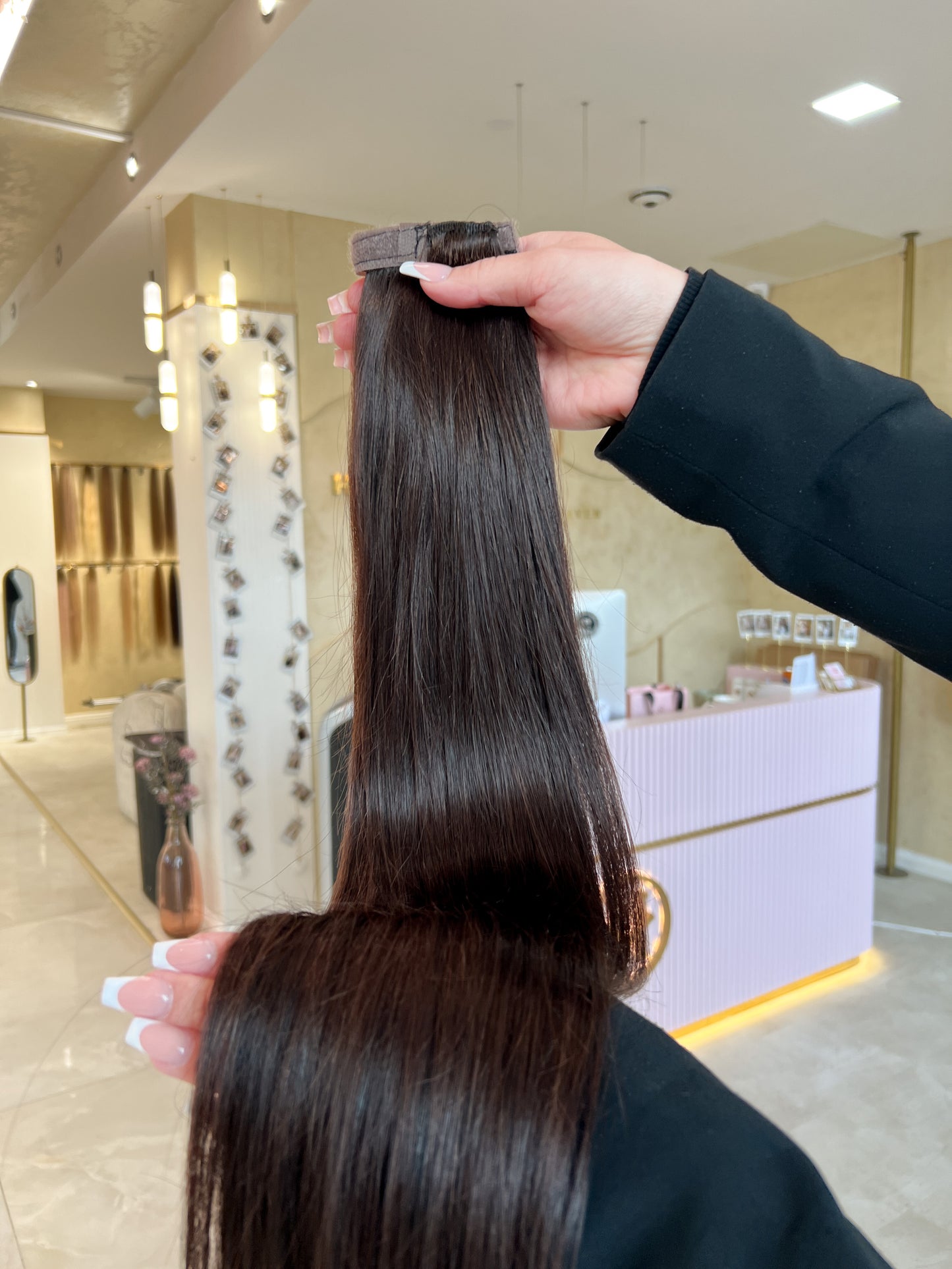 #2E DUNKELBRAUNER PONYTAIL 130G - 65CM