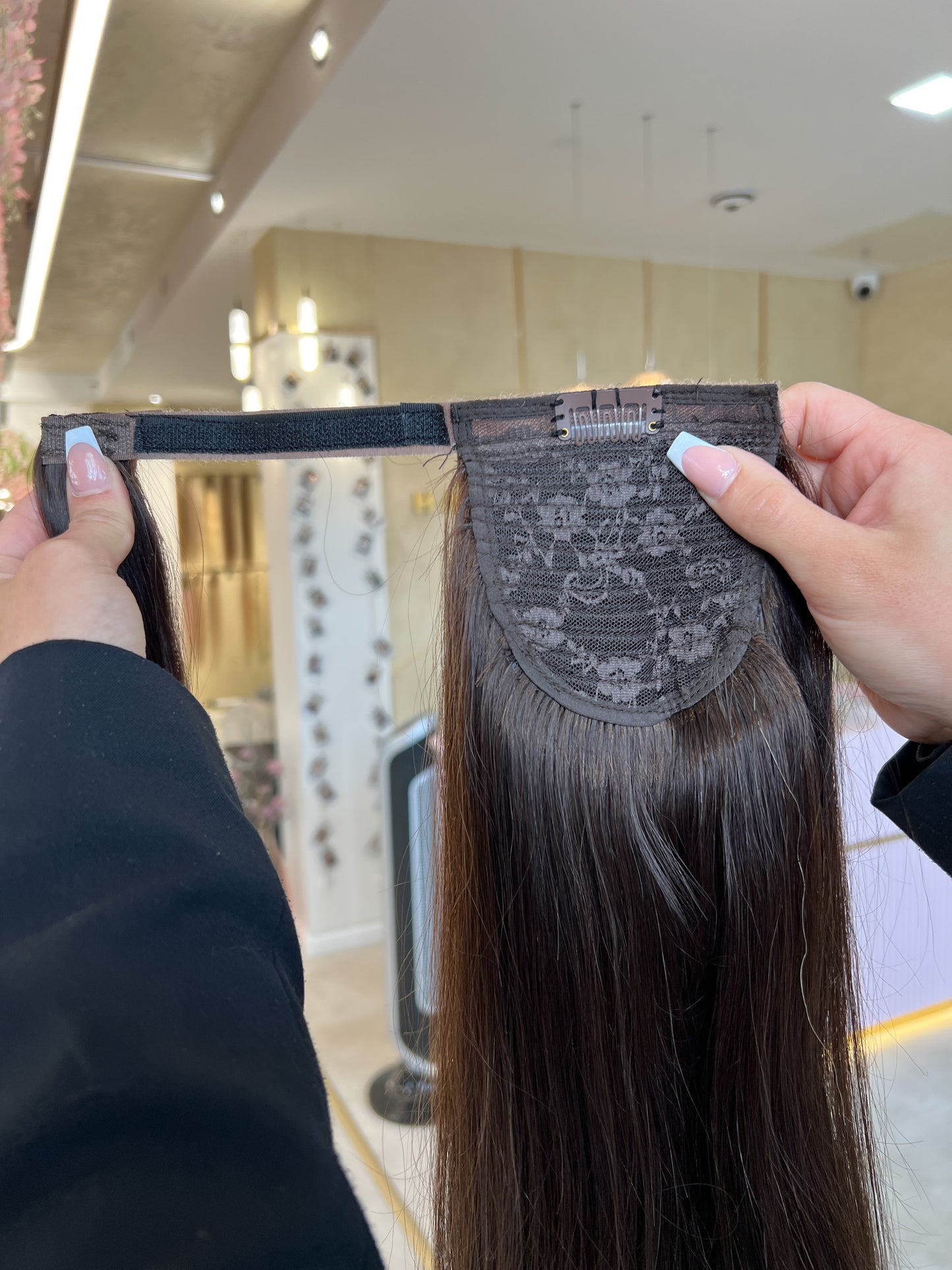 #2E DUNKELBRAUNER PONYTAIL 130G - 65CM
