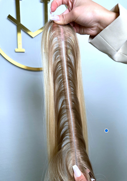 TRESSEN #TAUPE MITTELBLOND ASCH RU GLATT CLASSIC WEFT ♡