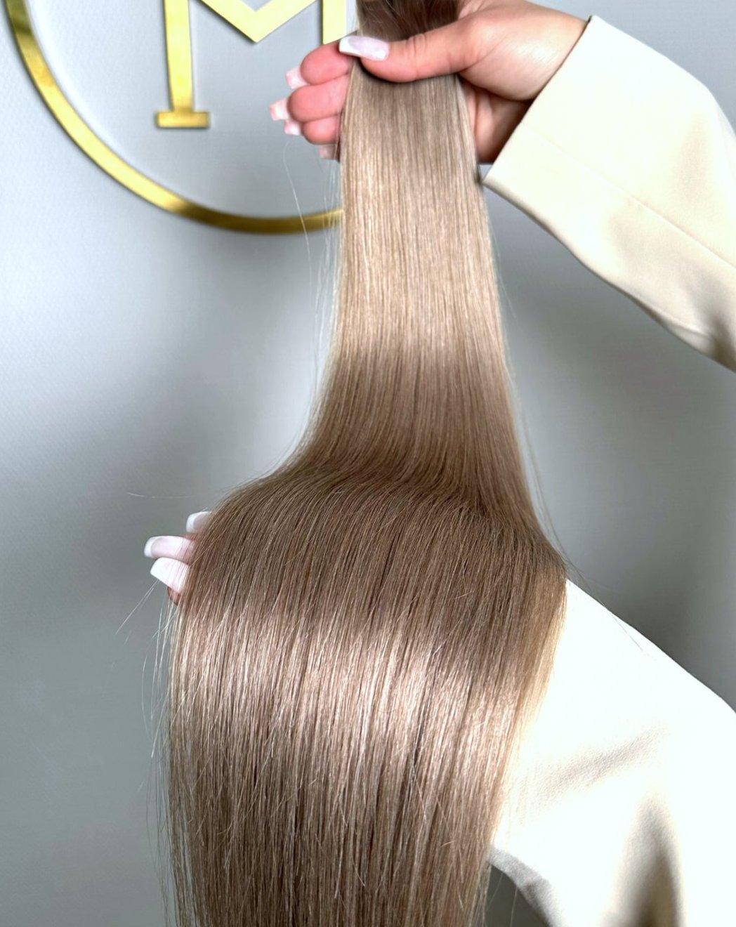 Cappuccino | Echthaar Tressen – Invisible Butterfly, glatt (RU)