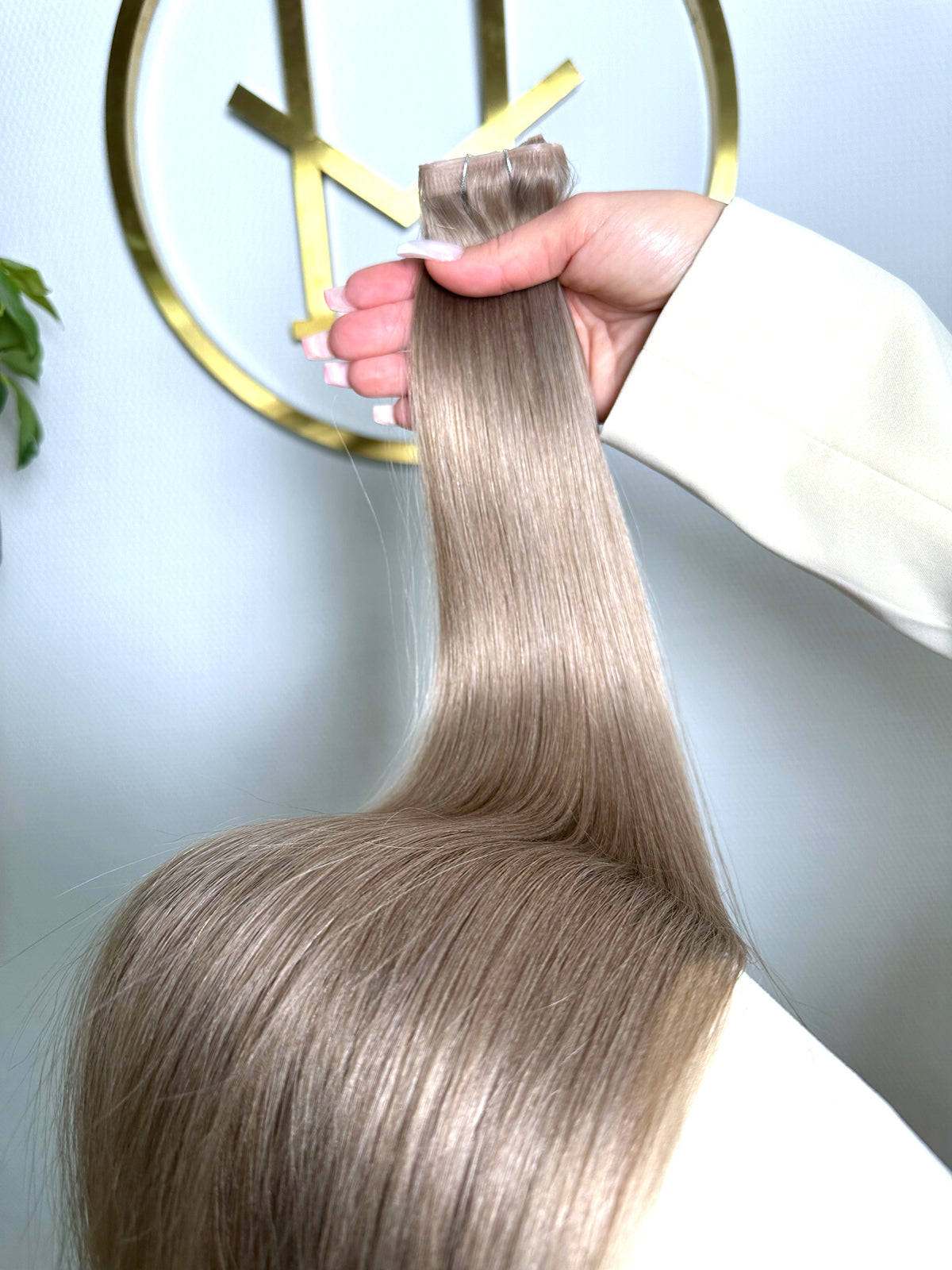 Cappuccino | Echthaar Tressen – Invisible Butterfly, glatt (RU)