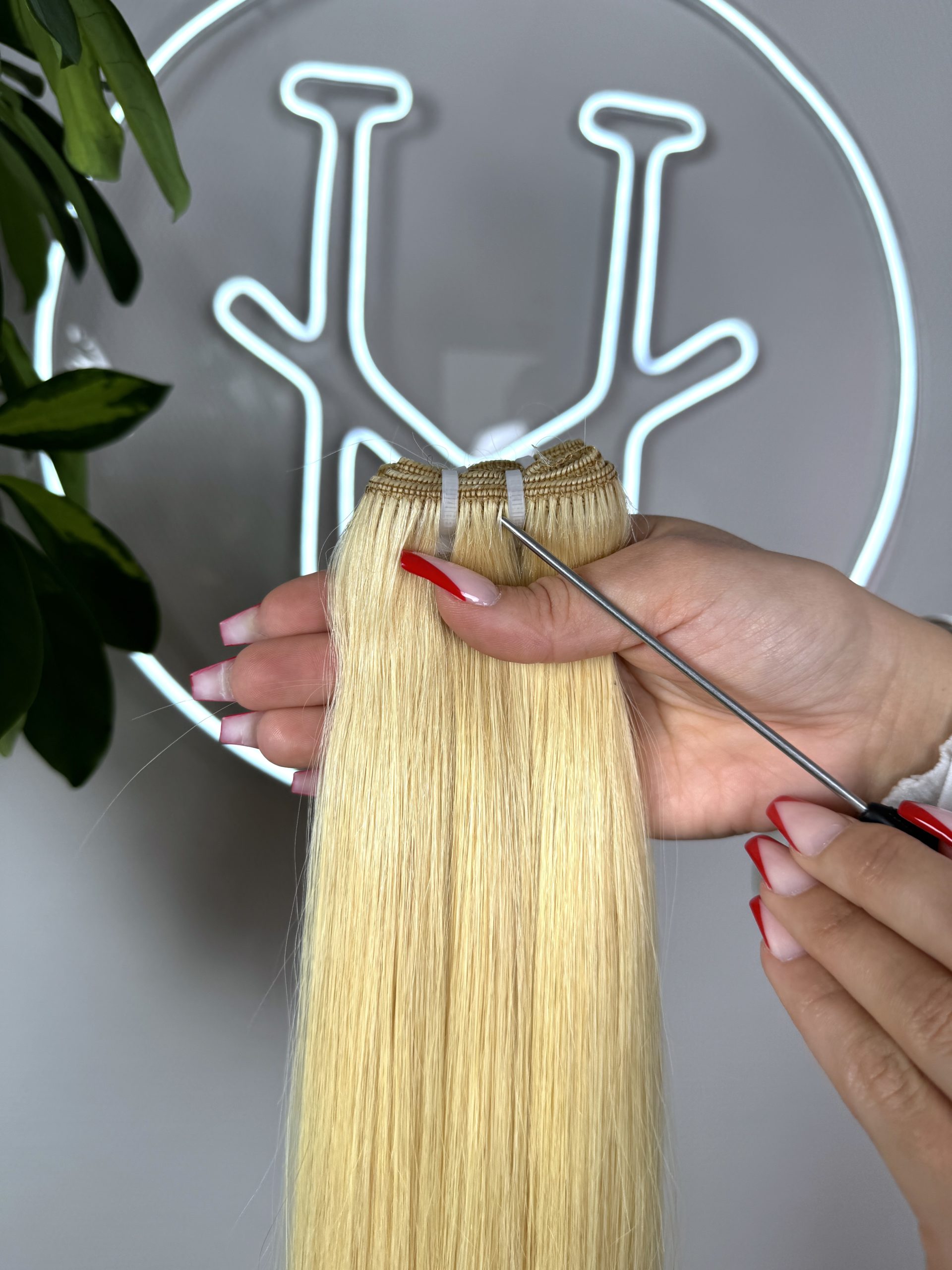 #27 TRESSEN GOLDBLONDE US WELLIGE TRESSEN CLASSIC ECHTHAAR  65CM ♡