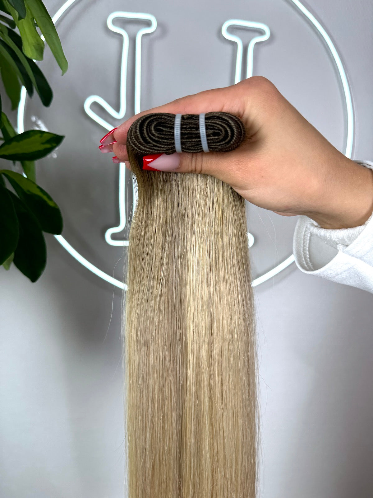 #SOFT-BLOND-BALAYAGE US WELLIGE TRESSEN ECHTHAAR CLASSIC TRESSEN 65CM