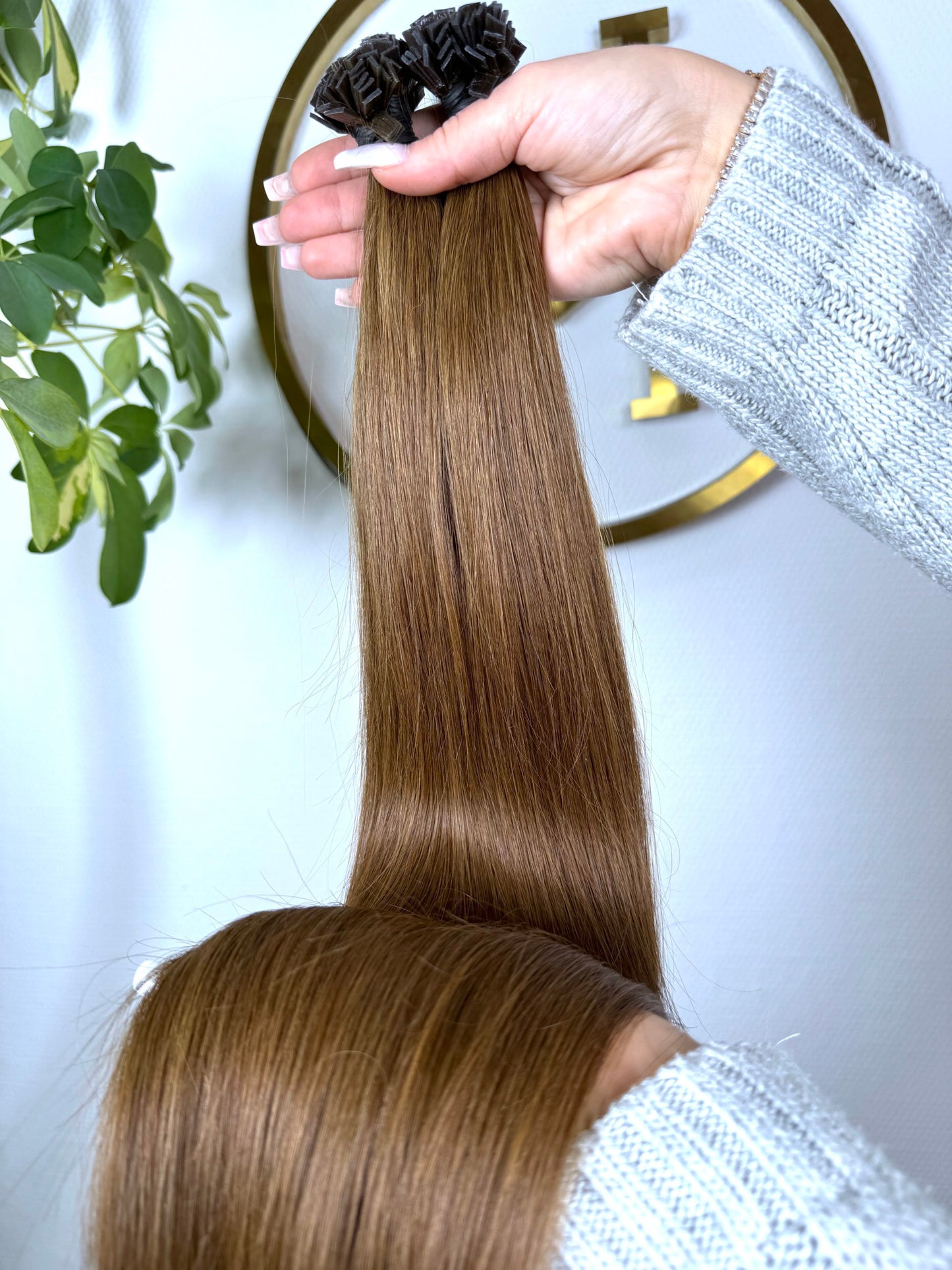 #6A KERATIN BONDINGS REHBRAUN 65CM