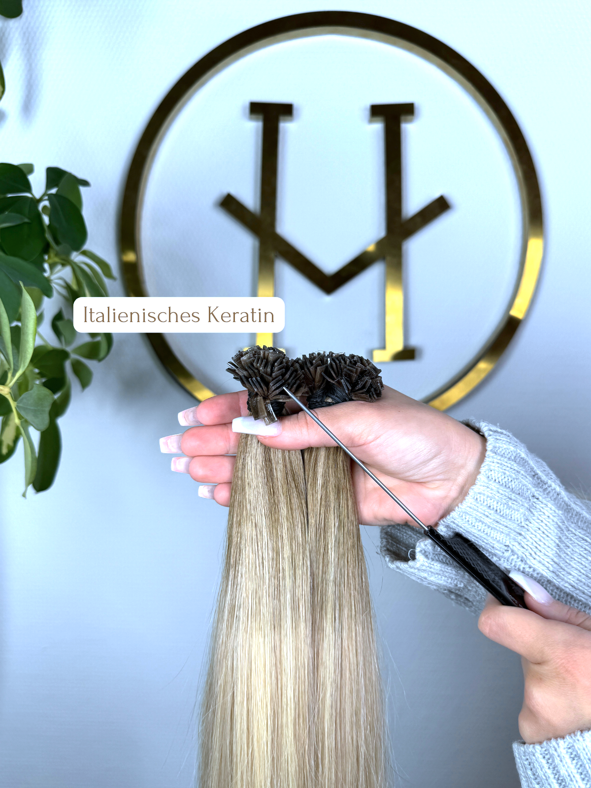 #SOFT BLOND BALAYAGE US WELLIGE KERATIN BONDINGS GESTRÄHNT BALAYAGE 65CM ♡