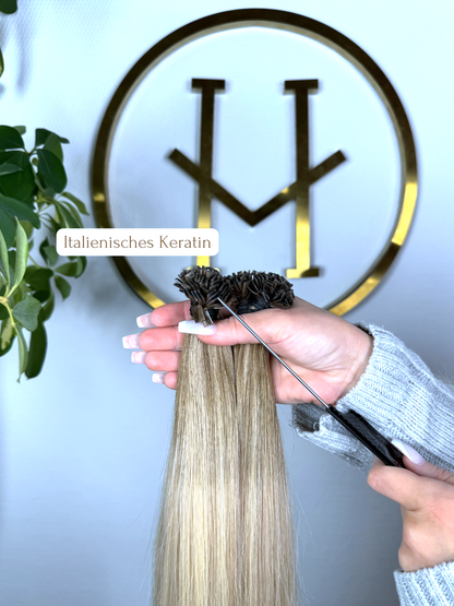 #SOFT BLOND BALAYAGE KERATIN BONDINGS GESTRÄHNT BALAYAGE 65CM