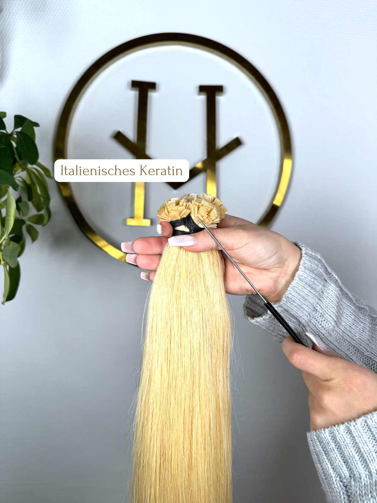#27 GOLDBLOND US WELLIGE KERATIN BONDINGS 85CM ♡