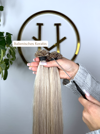 #VIKING BLOND KERATIN BONDINGS  KÜHLES BLOND GESTRÄHNT 65CM