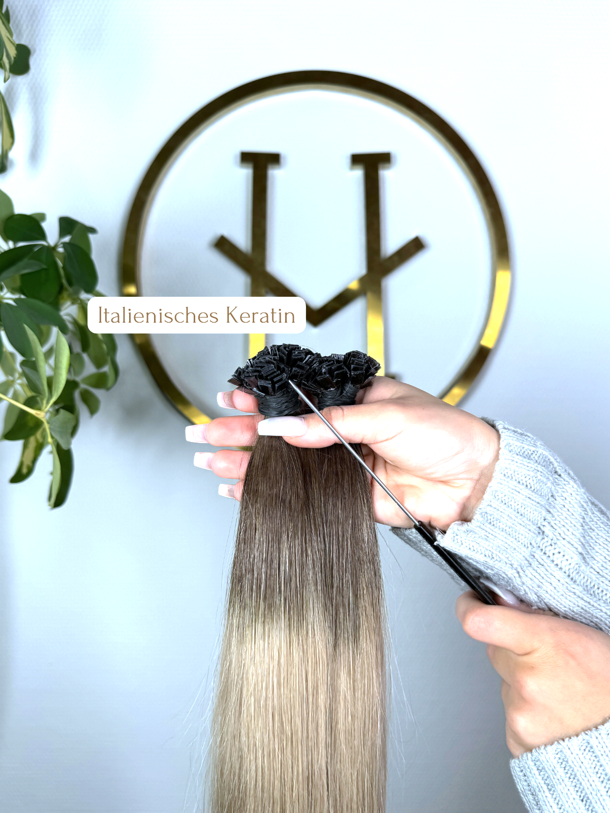 #2T18A KERATIN BONDINGS OMRBÉ KÜHLES BLOND 65CM