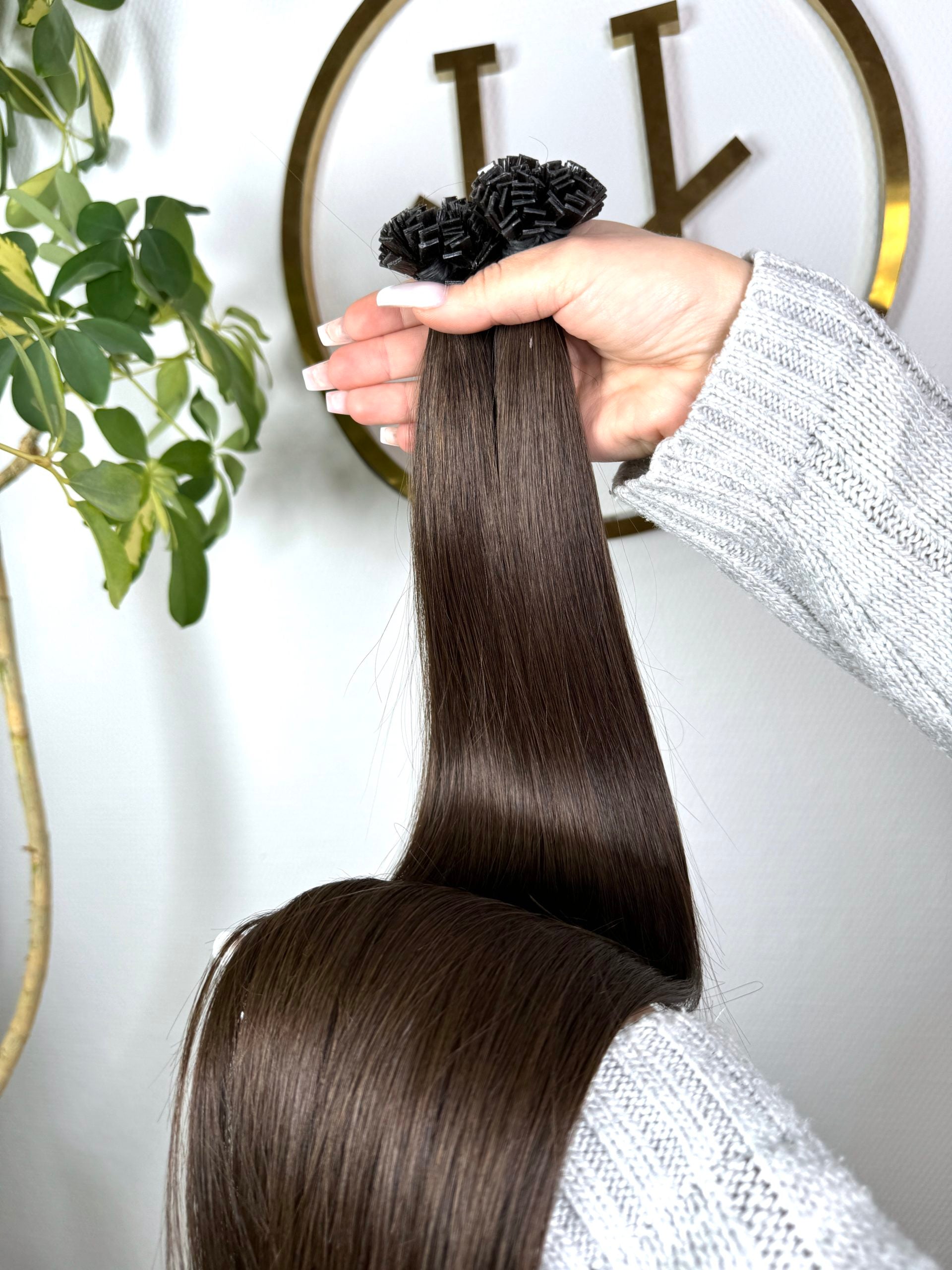 #2A ASCHBRAUNE  US WELLIGE KERATIN BONDINGS ASCHBRAUN 65CM ♡