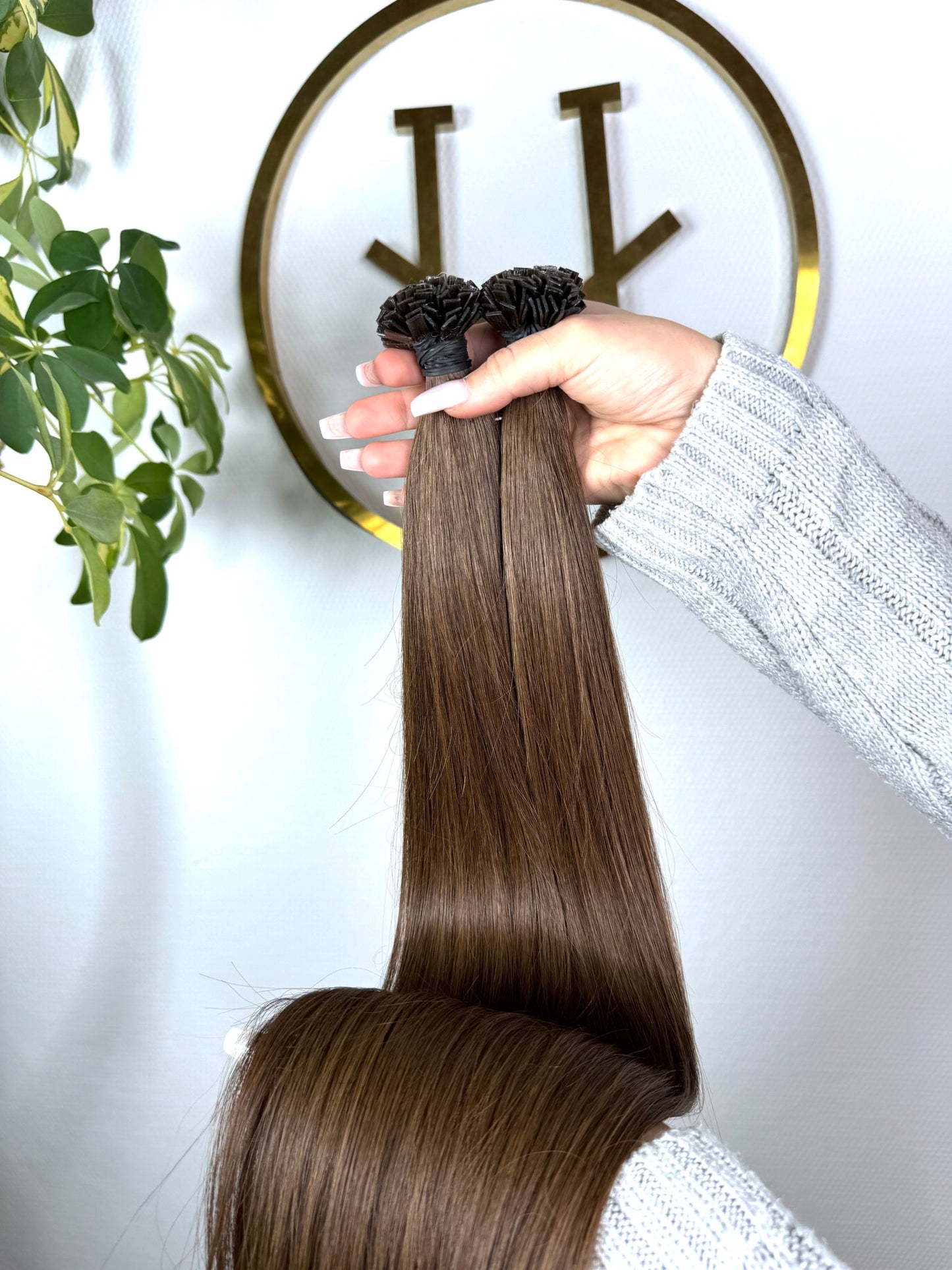 #4A KERATIN BONDINGS MOKKABRAUN 65CM