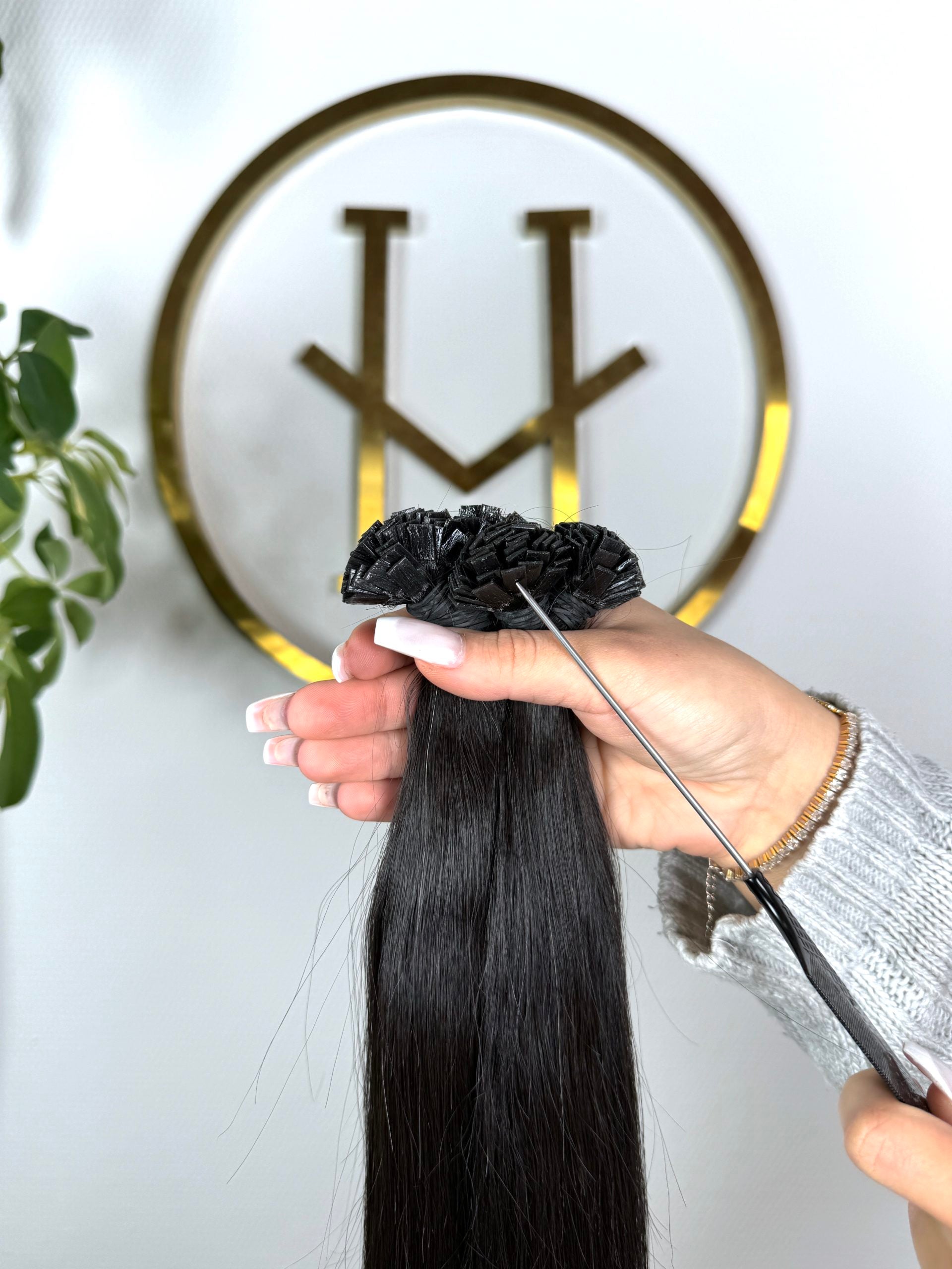 #NATURAL US WELLIGE KERATIN BONDINGS SCHWARZBRAUNE 65CM ♡