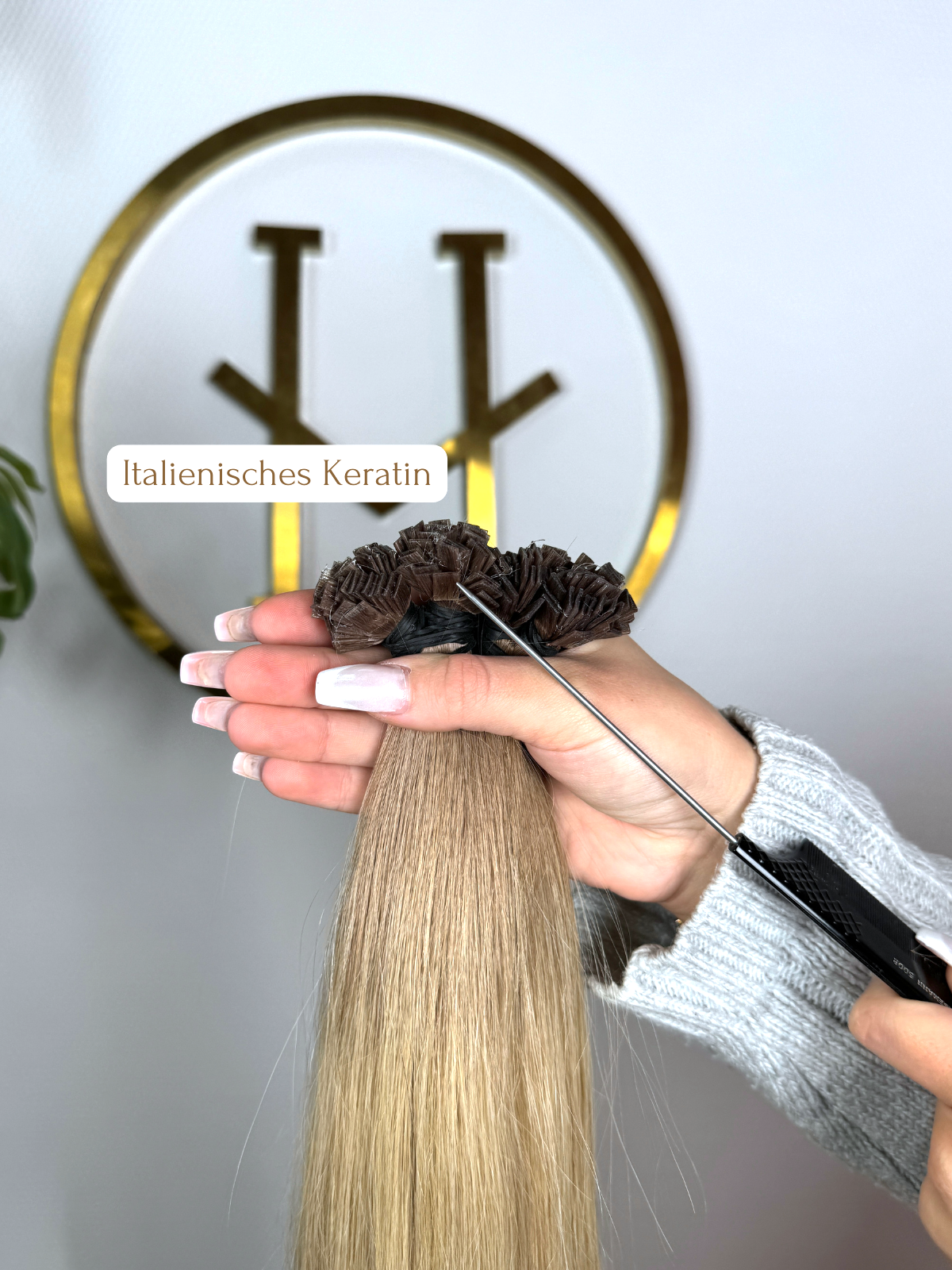 #BERGEN BLOND KERATIN BONDINGS OMBRÉ SANDBLOND 65CM