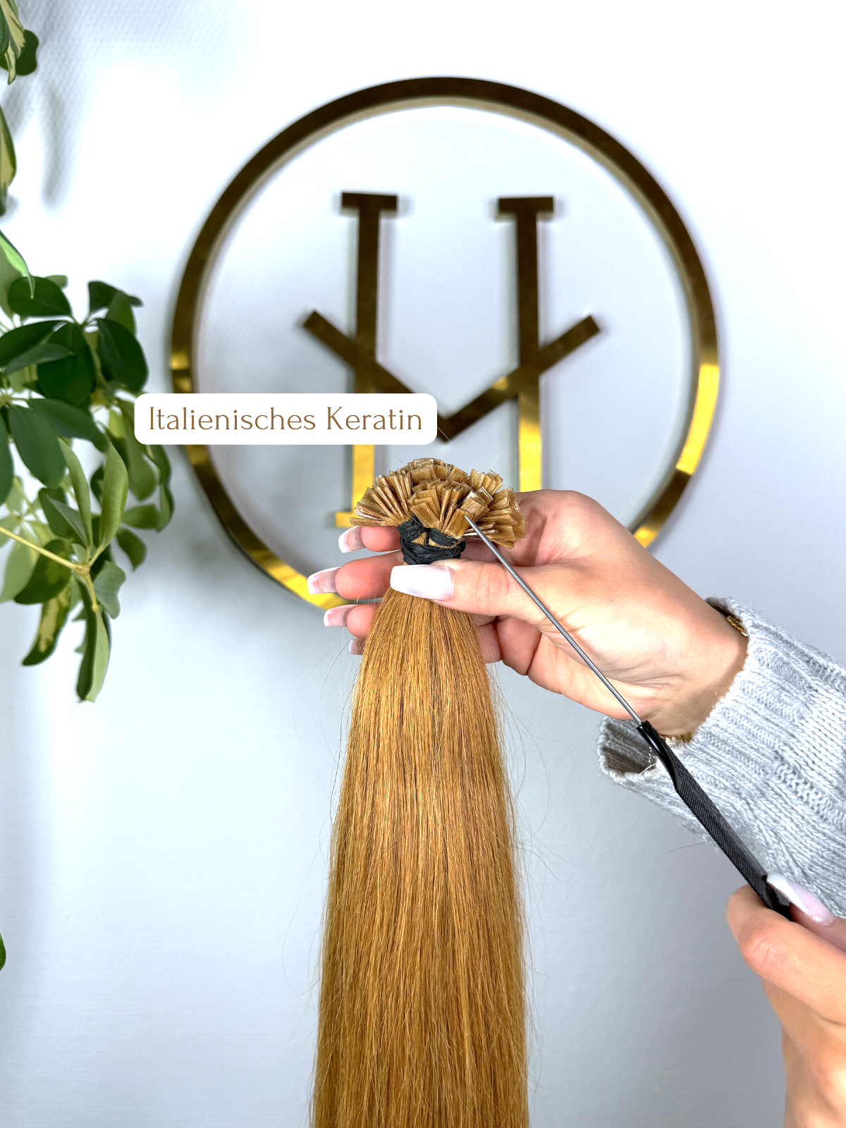 #8 KUPFERBRAUNE US WELLIGE KERATIN BONDINGS GOLDKUPFER 65CM ♡