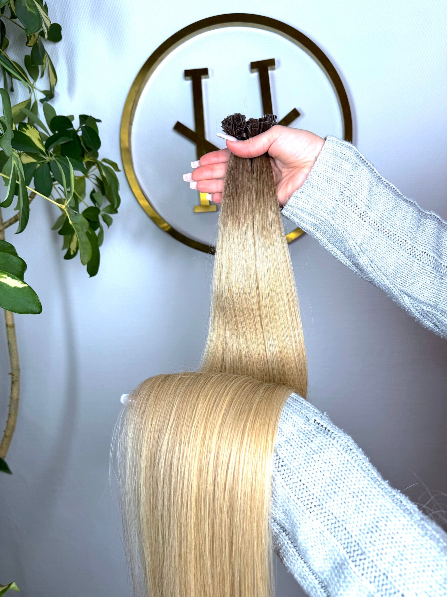 #BERGEN BLOND KERATIN BONDINGS OMBRÉ SANDBLOND 65CM