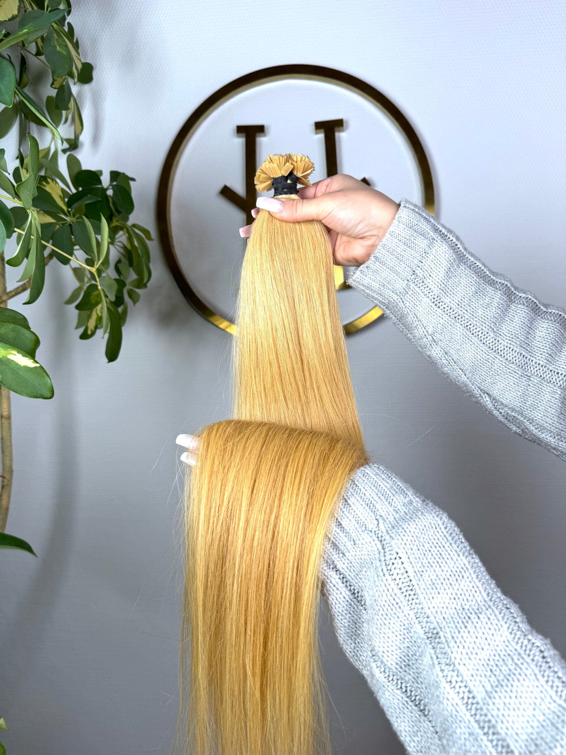 #10 HONIGBLOND  US WELLIGE KERATIN BONDINGS HONIGBLOND 65CM ♡