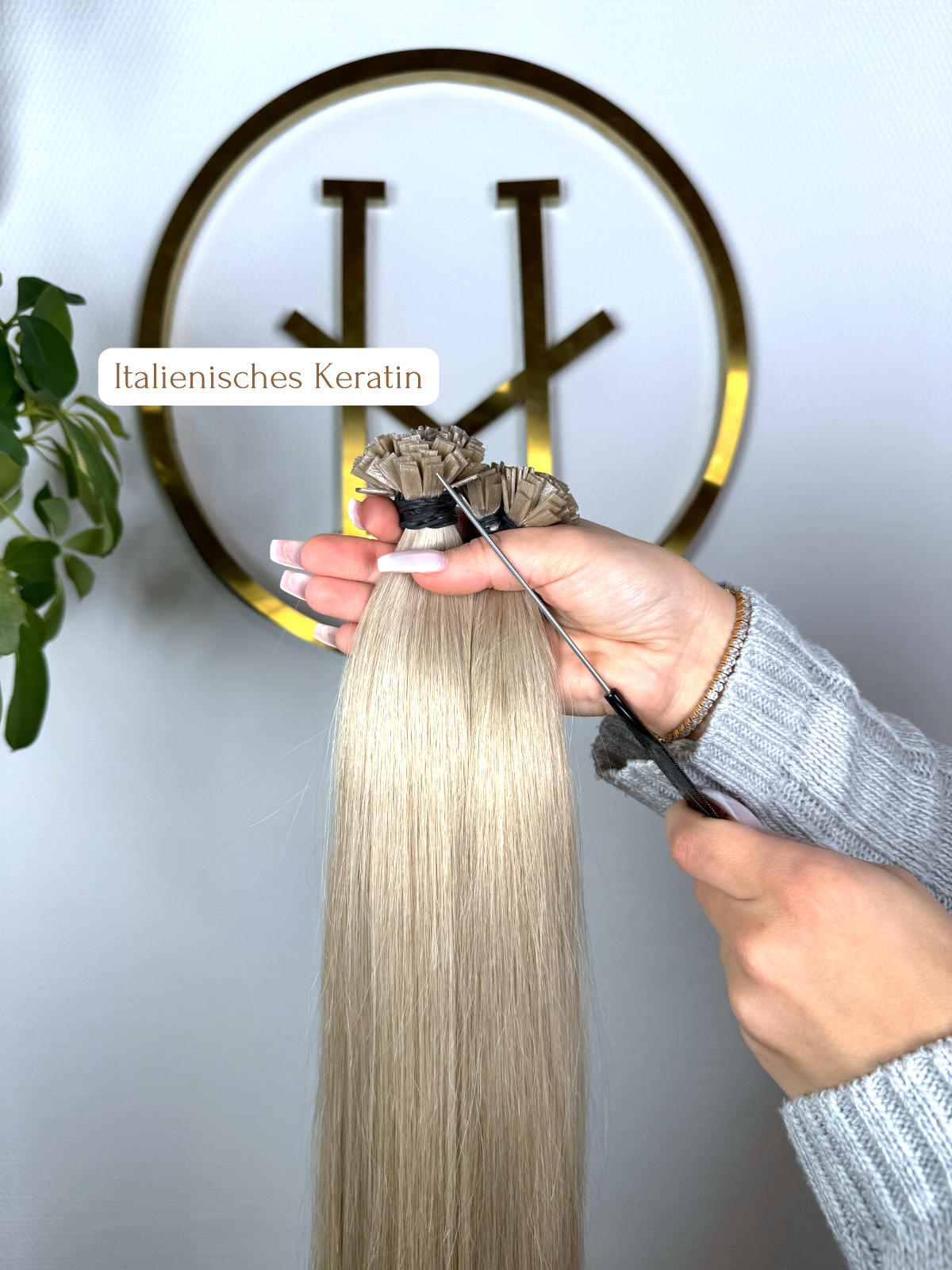 #NORVEGIAN US WELLIGE KERATIN BONDINGS KÜHLES BLOND 65CM ♡