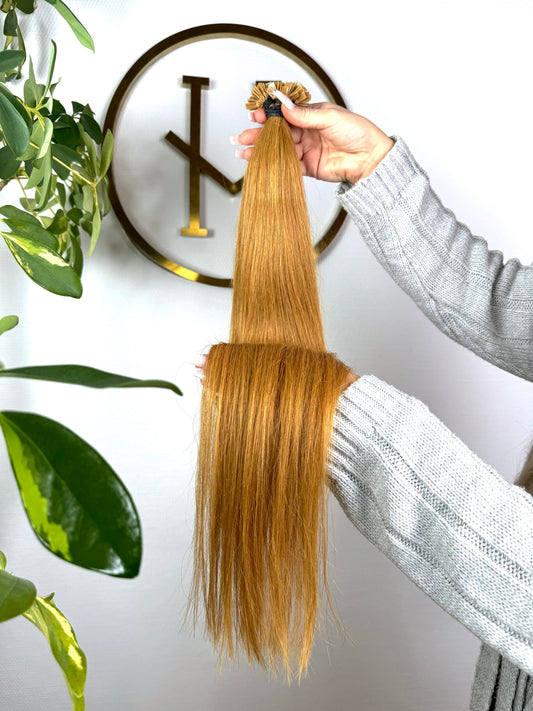 #8 KERATIN BONDINGS GOLDKUPFER 65CM