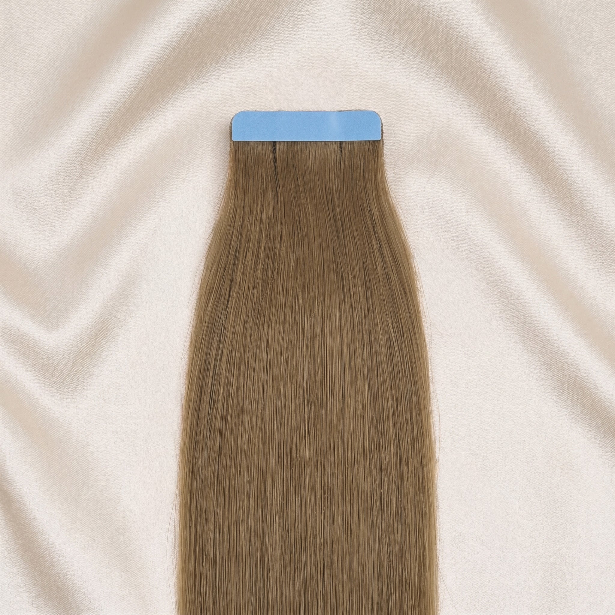 #LATTE BROWN - KÜHLES HELLBRAUN STANDARD RUSSISCHE TAPE EXTENSIONS GLATT ♡