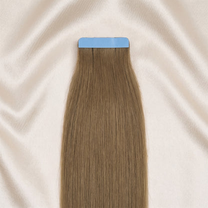 #LATTE BROWN - KÜHLES HELLBRAUN STANDARD RUSSISCHE TAPE EXTENSIONS GLATT ♡