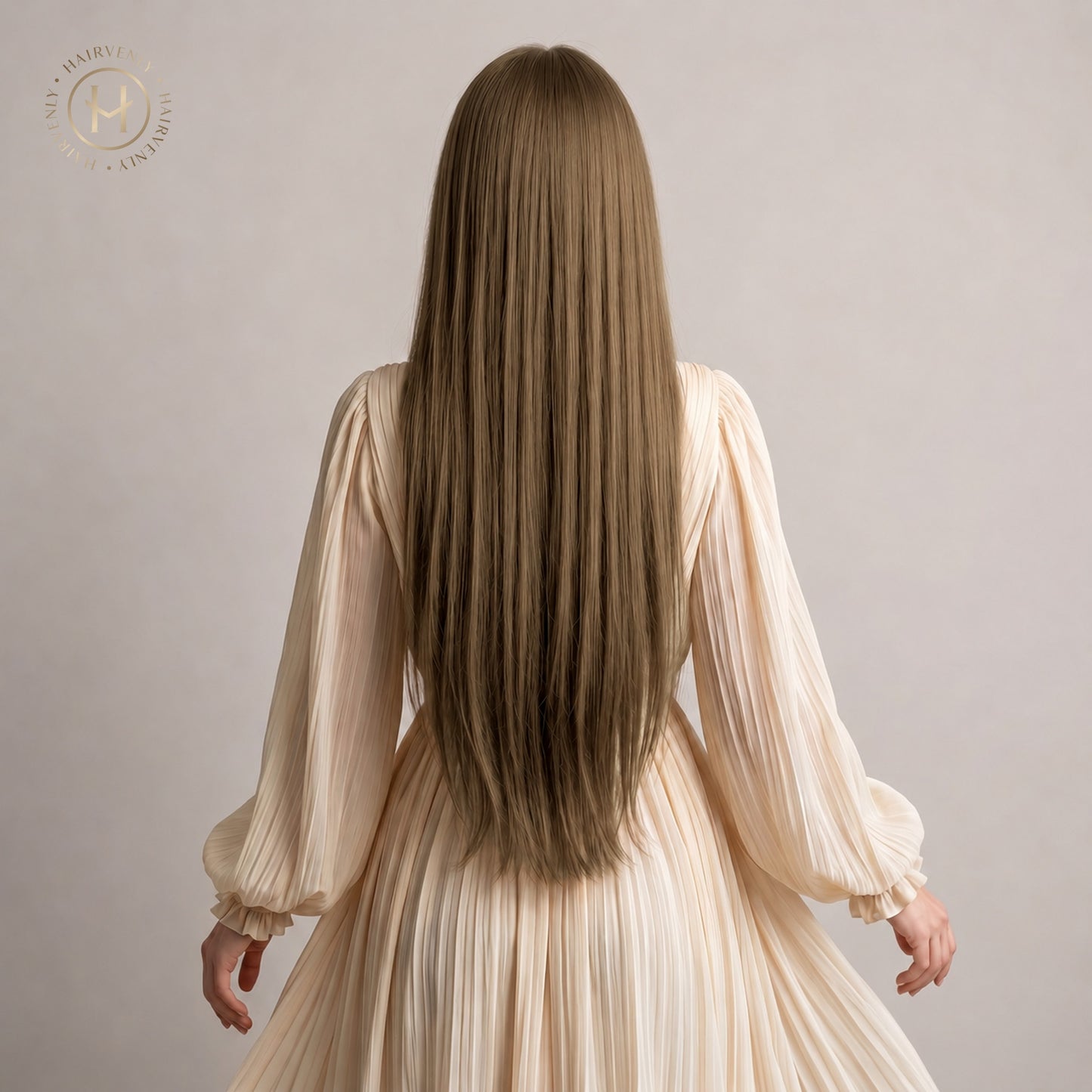 #LATTE BROWN - KÜHLES HELLBRAUN STANDARD RUSSISCHE TAPE EXTENSIONS GLATT ♡