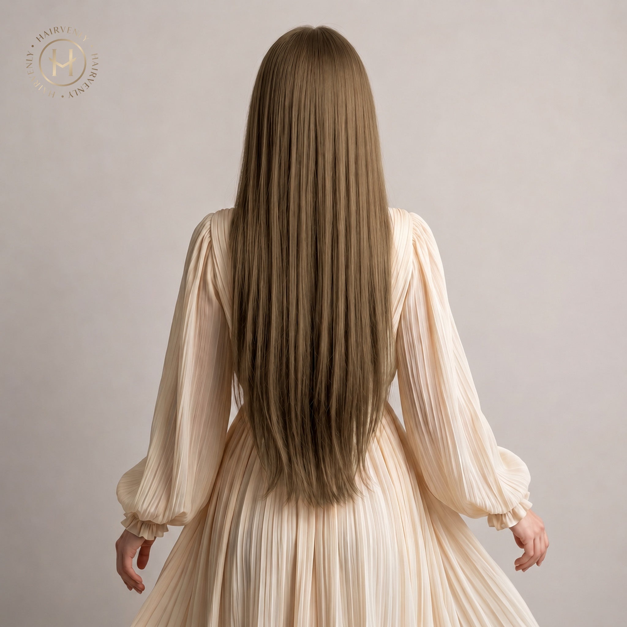 #LATTE BROWN - KÜHLES HELLBRAUN STANDARD RUSSISCHE TAPE EXTENSIONS GLATT ♡