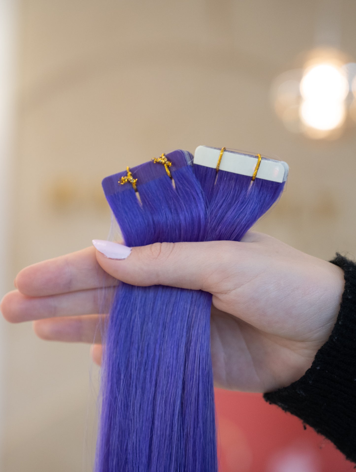 #LILA US WELLIGE TAPE EXTENSIONS 65CM ♡