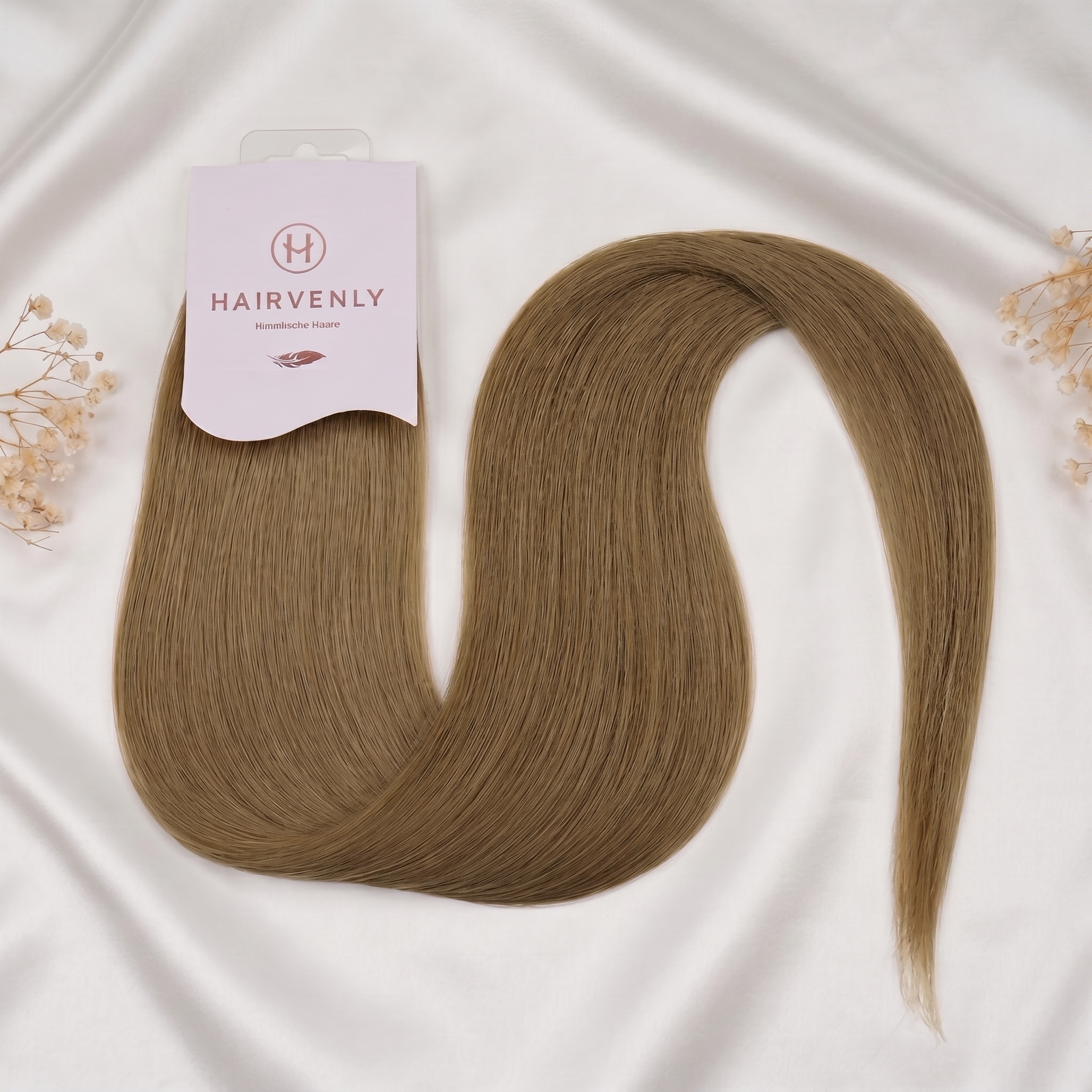 #LATTE BROWN - KÜHLES HELLBRAUN STANDARD RUSSISCHE TAPE EXTENSIONS GLATT ♡