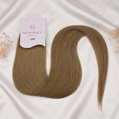 #LATTE BROWN - KÜHLES HELLBRAUN STANDARD RUSSISCHE TAPE EXTENSIONS GLATT ♡