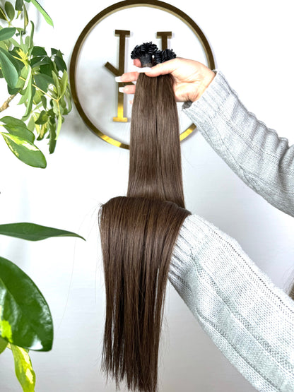 #3A KERATIN BONDINGS KÜHLES MITTELBRAUN 65CM