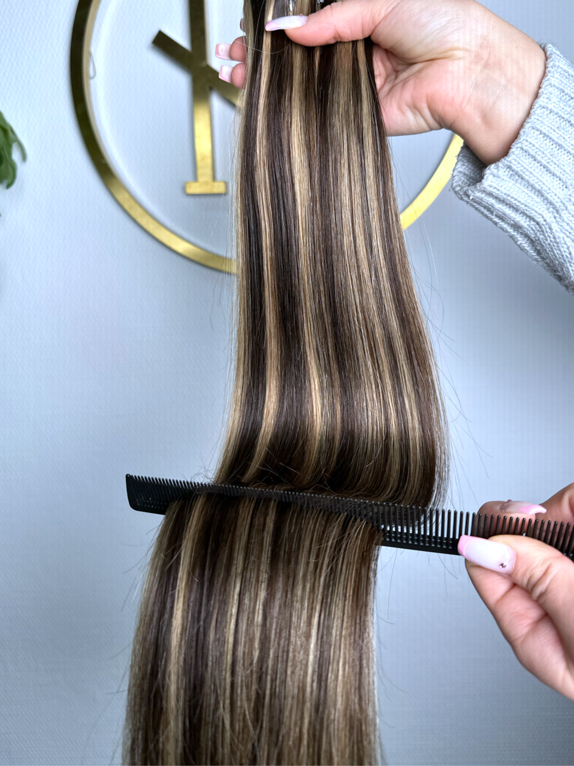 Mocha Melt | Echthaar Tressen – Invisible Butterfly, glatt (RU)