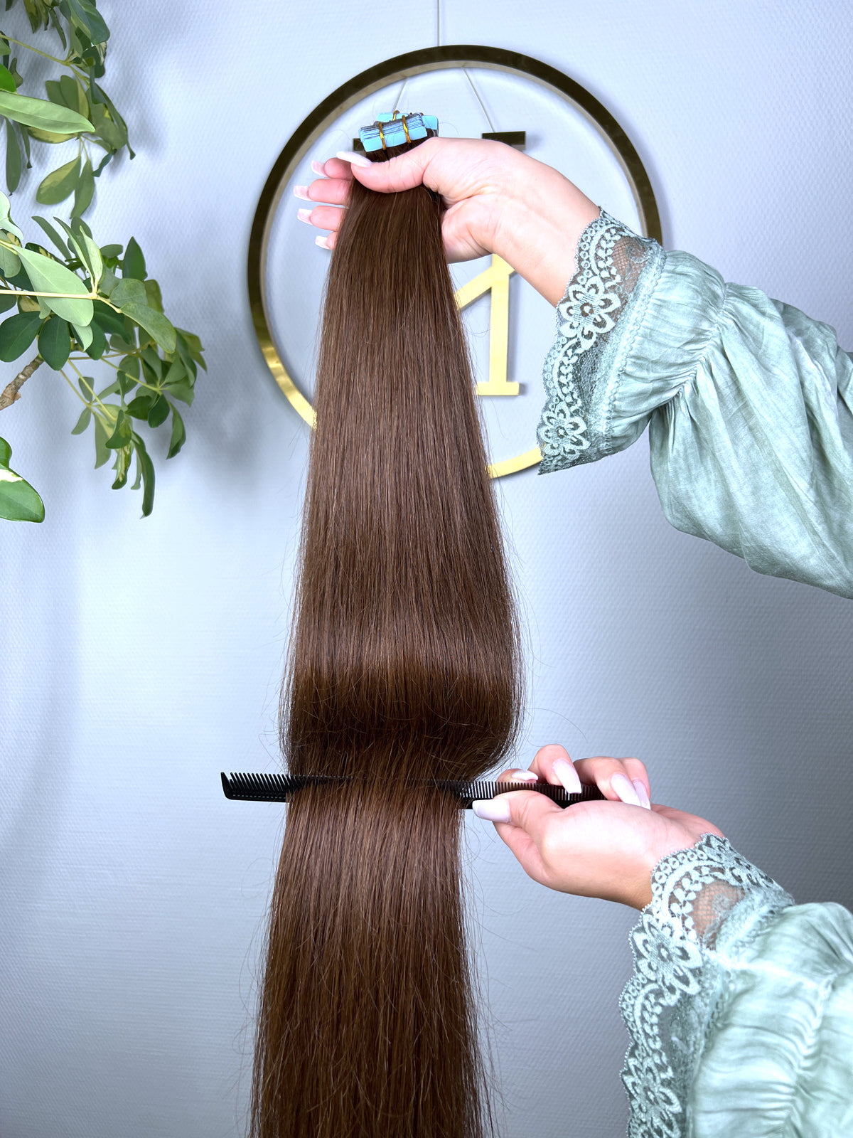 #4A MOKKABRAUN US WELLIGE TAPE 85CM ♡