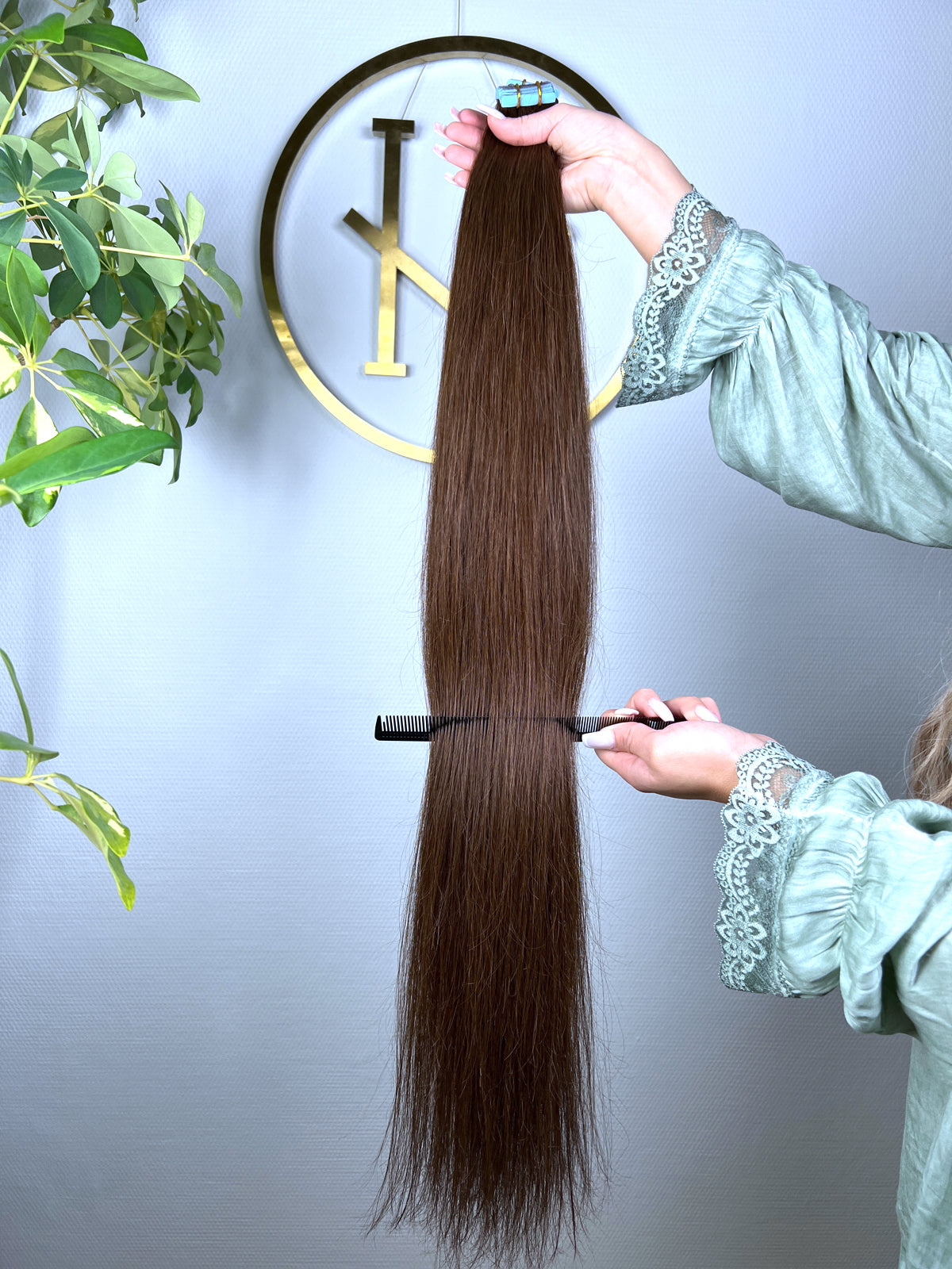 #4A MOKKABRAUN US WELLIGE TAPE 85CM ♡