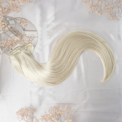 #PEARL WHITE - INVISIBLE CLIP EXTENSIONS ♡